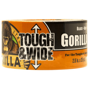 106425 2.88" X 25YD GORILLA BLACK TOUGH & WIDE DUCT TAPE