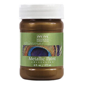 MODERN MASTERS ME190-06 6 OZ STATUARY BRONZE SATIN METALLIC PAINT SEMI-OPAQUE