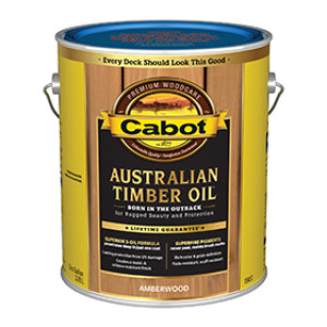 CABOT 19457.007 AMBERWOOD AUSTRALIAN TIMBER OIL WOOD FINISH VOC OIL MODIFIED