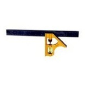 STANLEY 46-123 12" COMBINATION SQUARE HI VIZ DIE CAST HANDLE BUILT-IN SCRIBER