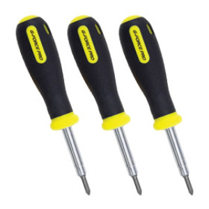 G-FORCE 21524 6-IN-1 ERGO GRIP HANDLE SCREWDRIVER