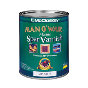 MCCLOSKEY MAN O'WAR 6535.005 SATIN EXTERIOR MARINE SPAR VARNISH 275 VOC