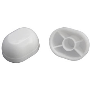 PLUMB PAK PP835-31 TOILET BOLT CAPS OVAL WHITE SNAP ON TYPE