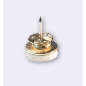 SHEPHERD 9938 FELT GARD PLUS 1" HEAVY DUTY BRASS SWIVEL GLIDE ALMOND (4CD)