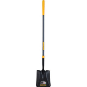 AMES 2585500 16GA 47" FIBERGLASS LONG HANDLE SQUARE POINT SHOVEL CUSHION GRIP
