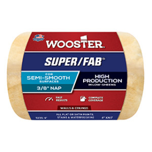WOOSTER SUPER/FAB R239-4 4" X 3/8" GOLDEN YELLOW KNIT PAINT ROLLER COVER