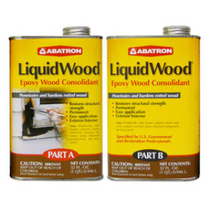 ABATRON LW2QKR LIQUID WOOD EPOXY WOOD CONSOLIDANT 2-PART KIT QUARTS