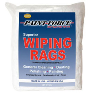 PAINT-FORCE 36110 4 LB BRIGHT WHITE KNIT BAG OF RAGS