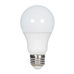 SATCO S28770 11.5W A19 LED BULB MED BASE 120V 5000K 4-PACK 220' BEAM SPREAD