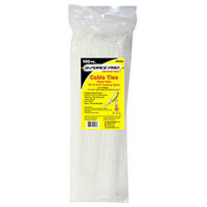 G-FORCE 25228 100 PK 15" NYLON CLEAR CABLE TIES
