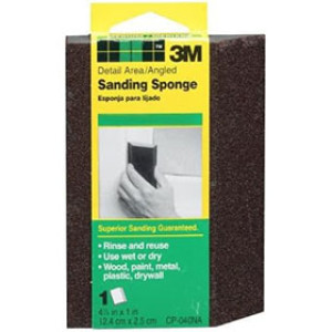 3M CP-040NA DETAIL AREA ANGLED FINE SANDING SPONGE 4-7/8" X 2-7/8" X 1"