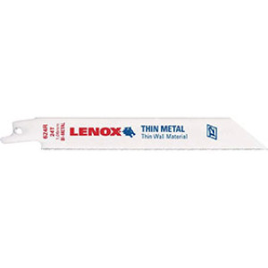 LENOX 20568 624R 6" 24 TPI METAL CUTTING RECIPROCATING SAW BLADE 5 PACK