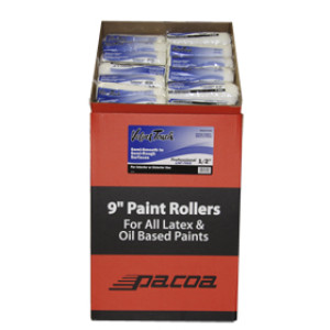 VELVET TOUCH 132 PC DUMP BIN 9" X 1/2" LINT-FREE PAINT ROLLER REFILL