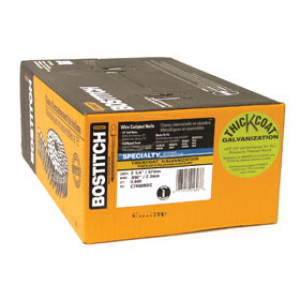 BOSTITCH C7R90BDG COIL SIDING NAIL 2-3/16" X .092 RING SHANK GALV 3.6M/BOX