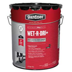 GARDNER-GIBSON 7345-GA WET-R-DRI+ PRO FLASHING ROOF CEMENT
