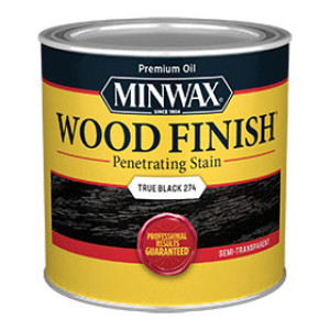 MINWAX 227644444 TRUE BLACK WOOD FINISH PENETRATING STAIN
