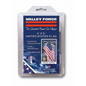 VALLEY FORGE USS-1 3' X 5' POLYCOTTON UNITED STATES FLAG