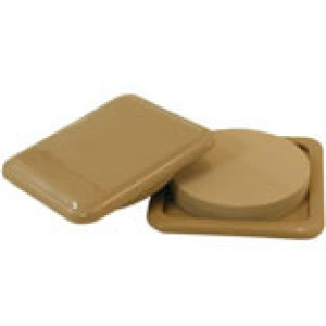 SHEPHERD 9336 SLIDE GLIDE 3" X 3" BEIGE PADS