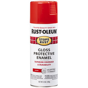 RUST-OLEUM STOPS RUST 248568 PROTECTIVE ENAMEL GLOSS CHERRY 12 OZ SPRAY
