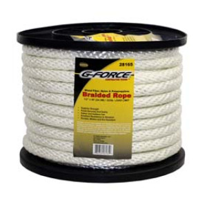 G-FORCE 28165 SOLID BRAIDED NYLON ROPE #16 (1/2" ) X 80' ON REEL