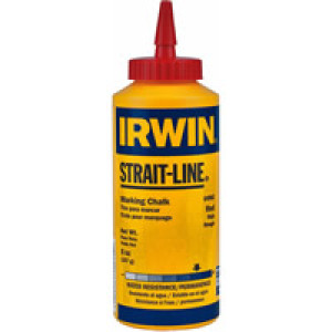 IRWIN STRAIT-LINE 64902 8 OZ RED STANDARD MARKING CHALK INTERIOR / EXTERIOR