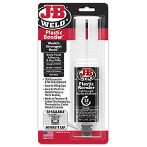 J-B WELD 50139 25 ML PLASTIC BONDER BLACK STRUCTURAL ADHESIVE 15 MIN SYRINGE