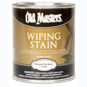 OLD MASTERS 11104 NATURAL TINT BASE WIPING STAIN 250 VOC