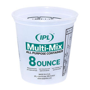 IPL 1000873 CLEAR 8 OZ MIX'N MEASURE CONTAINER