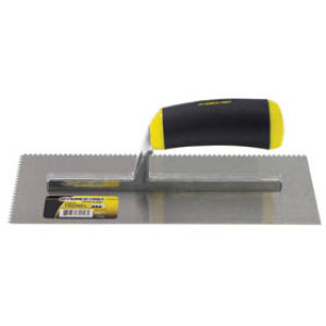 G-FORCE 70156 3/16" V-NOTCHED TROWEL 11" X 4-1/2" ERGO GRIP HANDLE