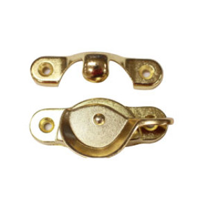 G-FORCE 43201 DIE CAST BRASS PLATED SASH LOCK POLY BAG