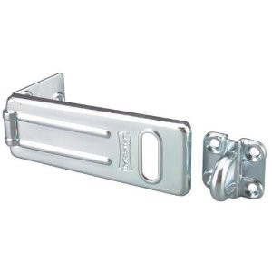 MASTER LOCK 704DPF 4-1/2" STEEL LATCHING HASP WITH ROLLED EDGES