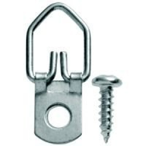 OOK 533830 SMALL NICKEL PLATED "D" RING HANGER (3PK)