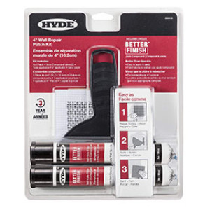 HYDE 09915 BETTER FINISH 4" WALL REPAIR PATCH KIT