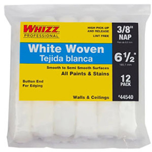 WHIZZ WHIZZFLEX 44540 6.5" X 3/8" WHITE WOVEN POLY LINT FREE REFILL (12-PACK)