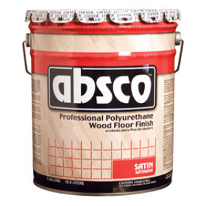 ABSOLUTE ABSCO 89515 SATIN PROFESSIONAL POLYURETHANE WOOD FLOOR FINISH 350 VOC