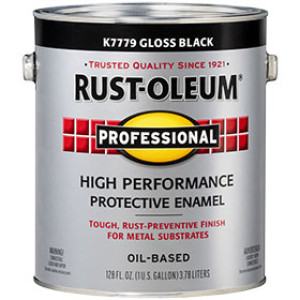 RUST-OLEUM PROFESSIONAL K7779402 GLOSS BLACK ENAMEL 400 VOC OIL BASED