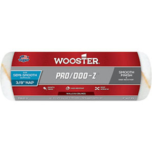WOOSTER PRO/DOO-Z RR642-9 9" X 3/8" WHITE/GOLD STRIPES WOVEN ROLLER COVER