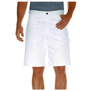 DICKIE'S DX401WH 40"W WHITE PAINTER'S SHORTS 11" 59153