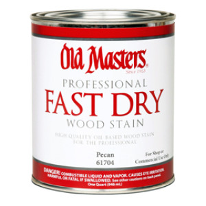 OLD MASTERS 61704 PECAN PROFESSIONAL FAST DRY STAIN WOOD STAIN