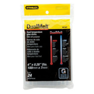 STANLEY GS10DT 4" DUAL MELT MINI GLUE STICKS 24PK
