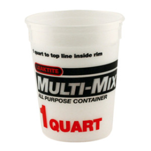IPL 1044426 CLEAR 1 QUART MULTI-MIX ALL PURPOSE CONTAINER