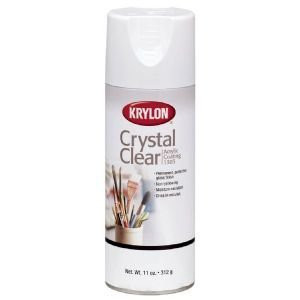 KRYLON K01303 11 OZ ACRYLIC CRYSTAL CLEAR COATING SPRAY PAINT FOR ARTIST