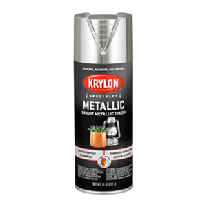 KRYLON K01401777 1401 METALLIC BRIGHT SILVER SPRAY PAINT 11 OZ