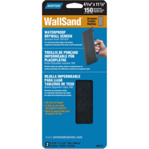 NORTON 68320 4-3/16" X 11-1/4" 150 GRIT WALLSAND SCREEN HANDY PACK (2 PACK)