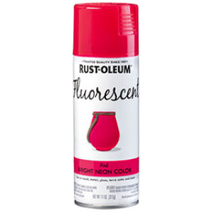 RUST-OLEUM SPECIALTY 342569 11 OZ FLUORESCENT PINK INDOOR/OUTDOOR SPRAY PAINT