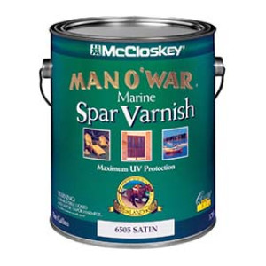 MCCLOSKEY MAN O'WAR 6535.007 SATIN EXTERIOR MARINE SPAR VARNISH 275 VOC