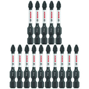 BOSCH ITPH2215 2" X #2 PHILLIPS IMPACT TOUGH DRILL BIT 15-PACK