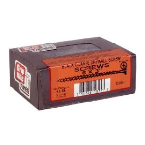 PRIME SOURCE 3CDWS1 3" BLACK COARSE THREAD DRYWALL SCREWS 1 LB 10391