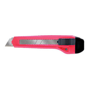 ALLWAY TOOLS 07070 K700 18MM 7-POINT NEON PLASTIC BREAK-A-WAY KNIFE CARDED