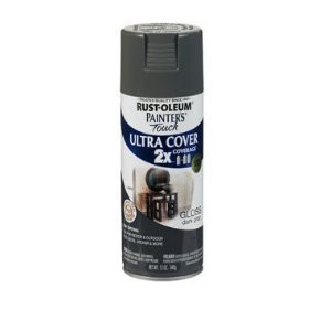 RUST-OLEUM 2X PAINTER'S TOUCH 249115 ULTRA COVER ENAMEL GLOSS DARK GRAY